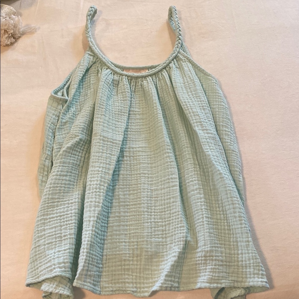 Universal Thread Green Smocked Sleeveless Camisole